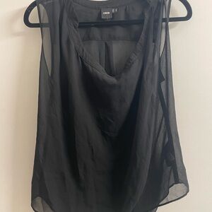 ASOS Black Sheer Blouse